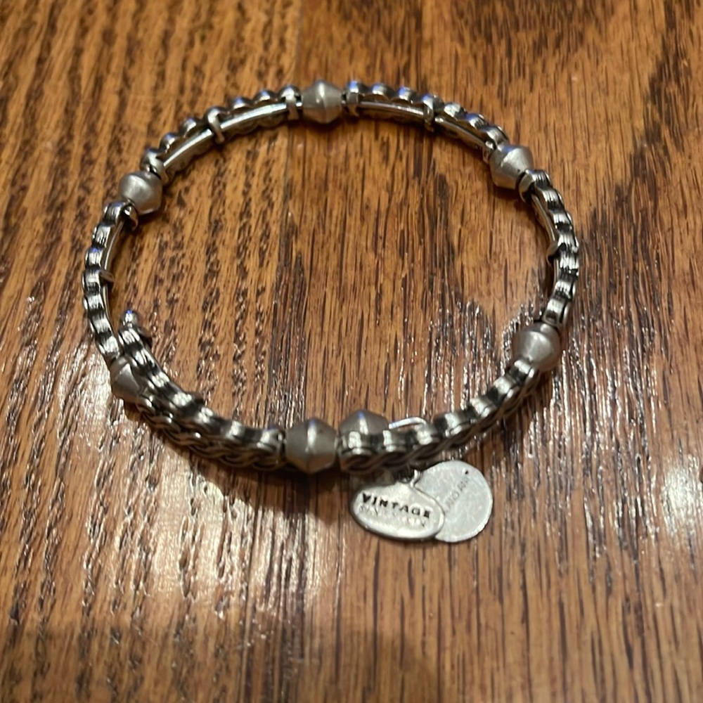 Alex and Ani vintage 66 silver wrap bracelet